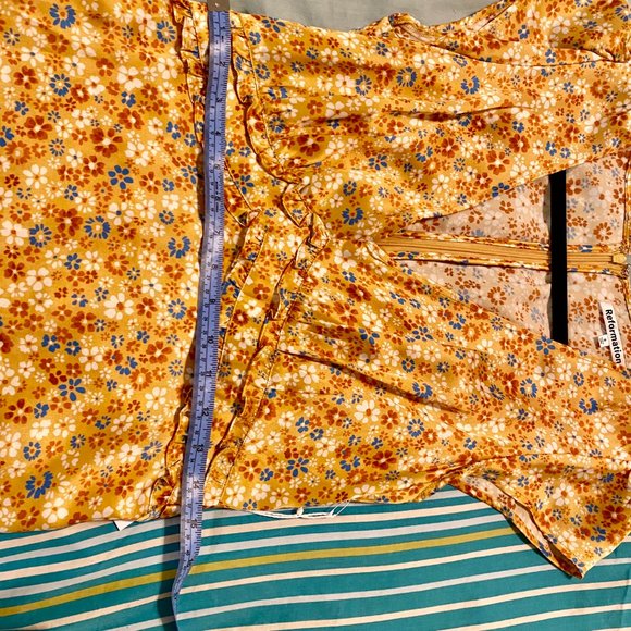 Reformation Kaye Floral-Print Silk Midi Dress NWT (Reformation) - Picture 6 of 9